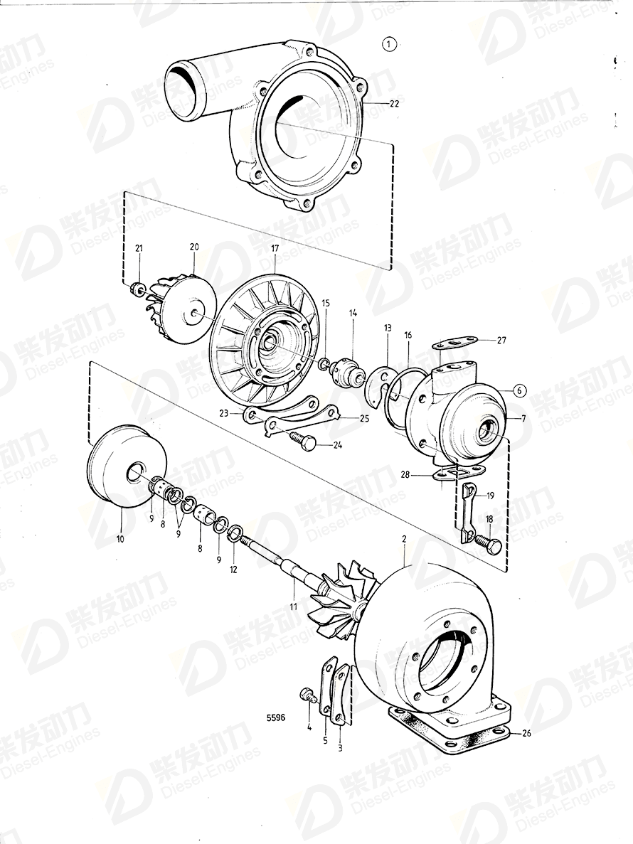 VOLVO End plate 465363 Drawing